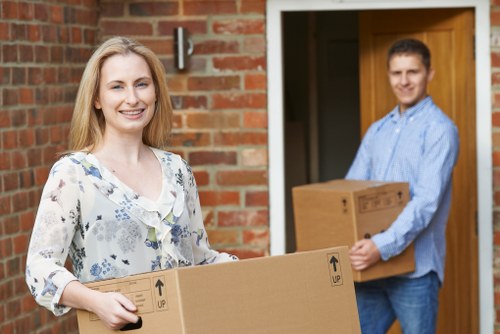 Local movers handling fragile household items in Clapham